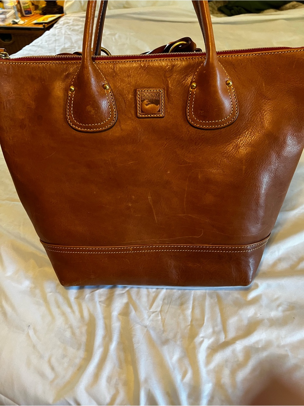 Dooney & Bourke Vachetta Brown Leather Tote